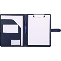 Bloc de notas-Carpeta A4-Carpeta clip-carpeta piel-Portapapeles para Carta estándar de Papel A4- Portafolios de cuero…